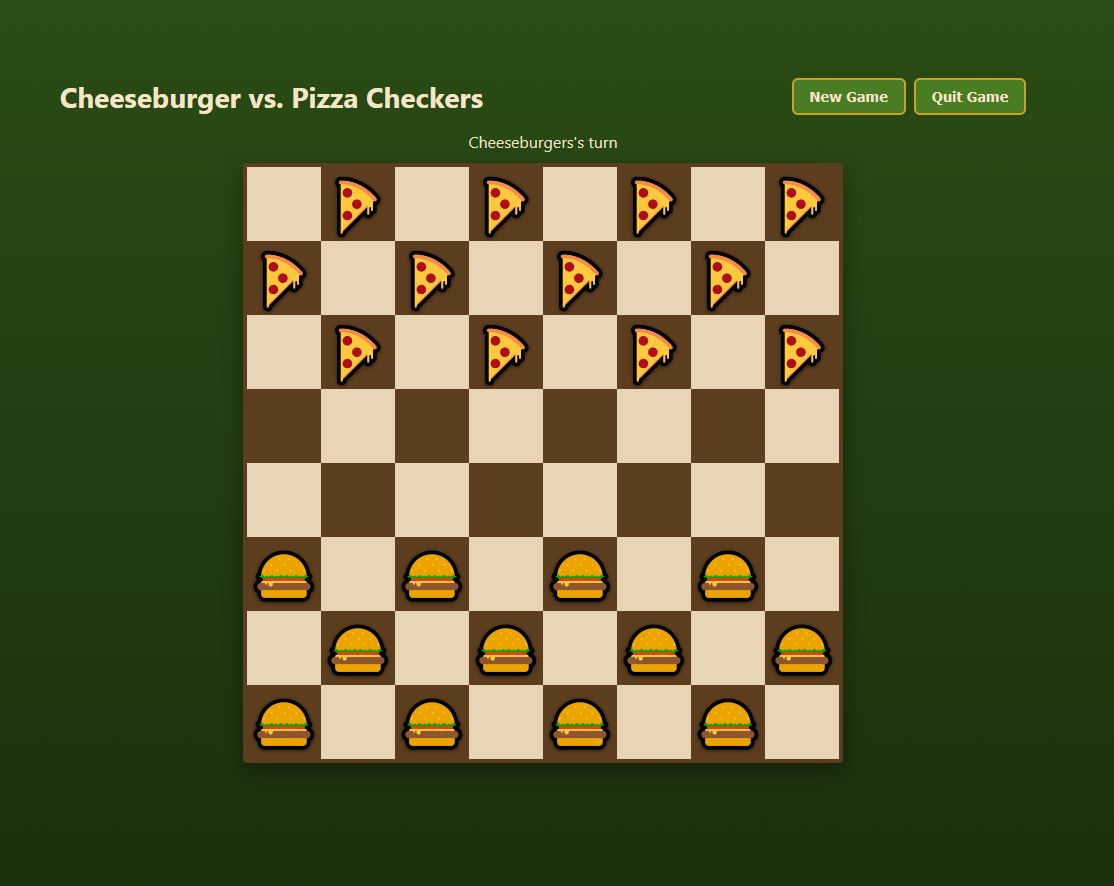 Cheeseburger Checkers